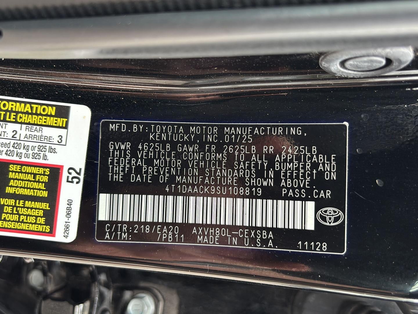 2025 Toyota Camry Base