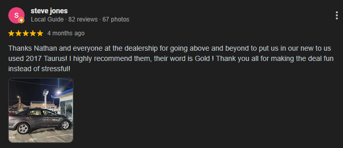 Briggs GMC of Fort Scott - Google Review 2