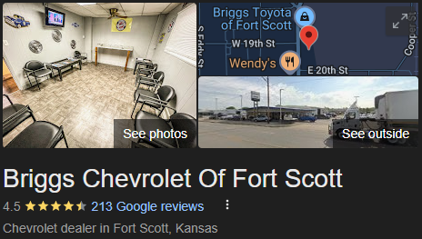 Briggs GMC of Fort Scott - Recent Google Reviews